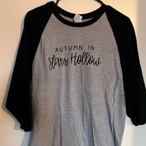 Gladden Stars Holloe 3/4 sleeve black and grey